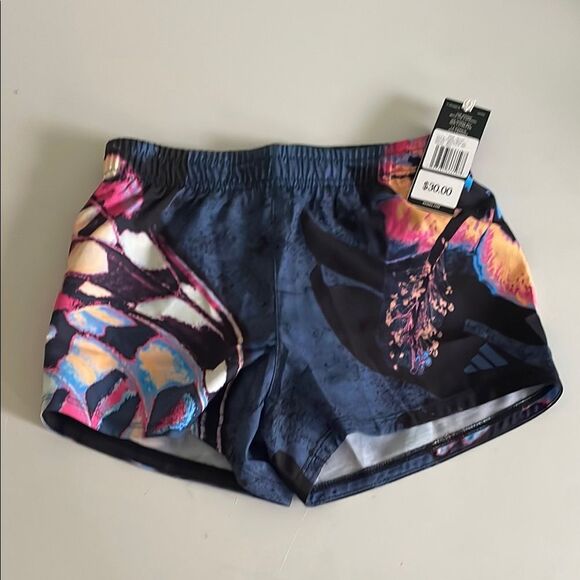 Adidas Multicolored Athletic Shorts Lightweight Elastic Waist - Picture 1 of 1